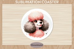 Cute Dog Coaster, Cute Dog Coasters Sublimation Product Image 1