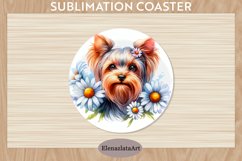 Cute Dog Coaster, Cute Dog Coasters Sublimation Product Image 1