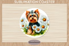 Cute Dog Coaster, Cute Dog Coasters Sublimation Product Image 1