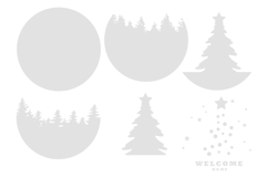 Merry Christmas Hanger |Merry Christmas Door Hanger SVG Product Image 2