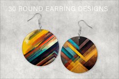 Round earrings sublimation bundle PNG Product Image 1