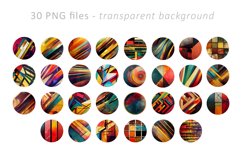 Round earrings sublimation bundle PNG Product Image 2