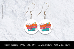 Dancing In Moon Light Round Earring Sublimation Design Product Image 1