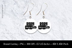 Break Rules Round Earring Sublimation Design Product Image 1