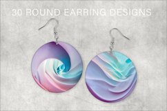 Round earrings PNG, Digital Collage Sheet Product Image 1