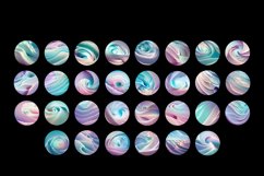 Round earrings PNG, Digital Collage Sheet Product Image 4