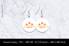 Streetwear Appared Round Earring Sublimation Design Product Image 1
