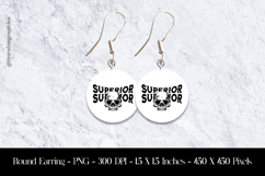 Superior Round Earring Sublimation Design Product Image 1