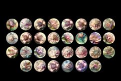 Flower art earrings sublimation bundle PNG Product Image 4
