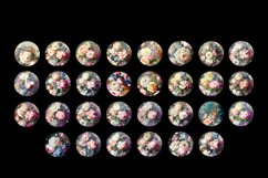 Flowers art earrings sublimation bundle PNG Product Image 3