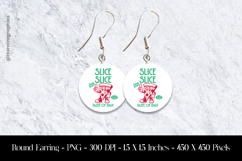 Slice Slice Pizza Power Round Earring Sublimation Design Product Image 1