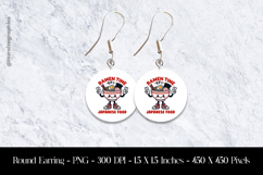 Ramen Time Round Earring Sublimation Design Product Image 1