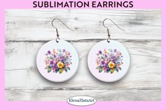 Flowers Round Earrings | Flowers Round Earrings Product Image 1