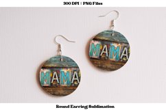 Round Earring Sublimation  Mothers Day Earrings Mom png
