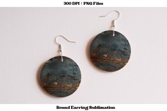 Round Earring Sublimation | Rustic Earrings | Wood Earrings 