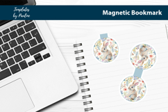 Round Easter Hare Bookmark