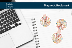 Round Easter Hare Bookmark