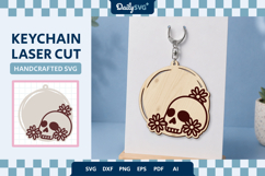 Halloween Skull Keychain Product Image 2