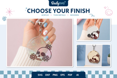Halloween Skull Keychain Product Image 1