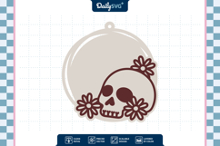 Halloween Skull Keychain Product Image 3