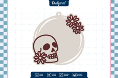 Halloween Skull Keychain Product Image 3