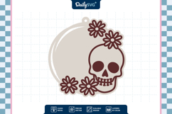 Halloween Skull Keychain Product Image 3