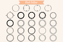 Round Frames | Hand Drawn Circle Border &amp; Decorative Label Product Image 2