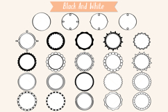 Round Frames | Hand Drawn Circle Border &amp; Decorative Label Product Image 4