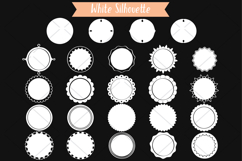 White Round Frames | Hand Drawn Border &amp; Decorative Label Product Image 3