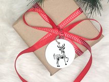 Christmas Designs Icon Christmas Deer Sign SVG Product Image 3