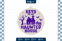 Haunted House Halloween Keychain SVG Product Image 3