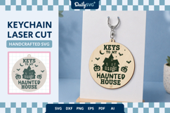 Haunted House Halloween Keychain SVG Product Image 2