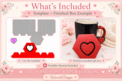 Round mug Gift box svg, Product Image 2