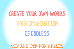 Round Kid Doodle Handwriting Alphabet Lettering ABC Font Product Image 3