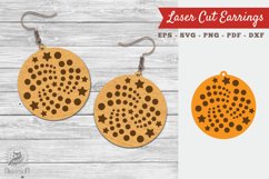 Round Laser Cut Earrings SVG 4 Product Image 1