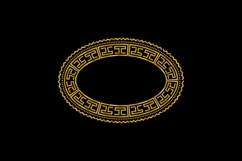 Round luxury golden abstract pattern ornament element vector Product Image 1