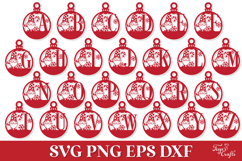Christmas Monogram Ornament SVG Product Image 2