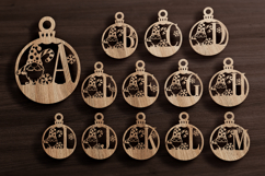 Christmas Monogram Ornament SVG Product Image 5