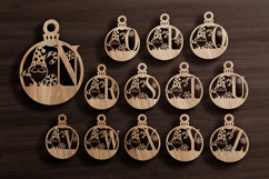 Christmas Monogram Ornament SVG Product Image 6