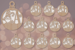 Christmas Monogram Ornament SVG Product Image 8