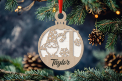 Christmas Monogram Ornament SVG Product Image 9