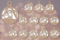 Christmas Monogram Ornament SVG Product Image 10