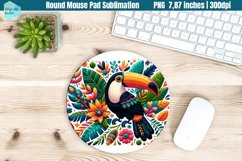 Round Mouse Pad | Toucan PNG Product Image 1