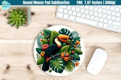 Round Mouse Pad | Toucan PNG Product Image 1