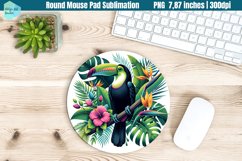 Round Mouse Pad | Toucan PNG Product Image 1