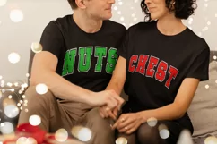 Chest Nuts SVG, Chest Nuts PNG, Christmas Couple Shir SVG Product Image 3