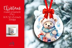Christmas Round Ornament Sublimation PNG Product Image 1
