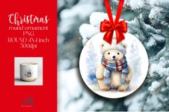 Christmas Round Ornament Sublimation PNG Product Image 1