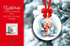 Christmas Round Ornament Sublimation PNG Product Image 1