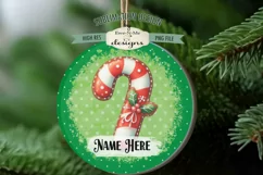 Red Green Cookies Ornament Designs PNG File | Add Name Product Image 2